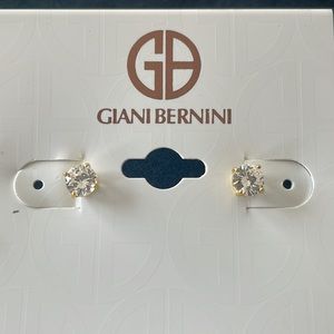 Giani Bernini | 18K Gold Over Sterling Silver Cubic Zirconia Stud Earrings